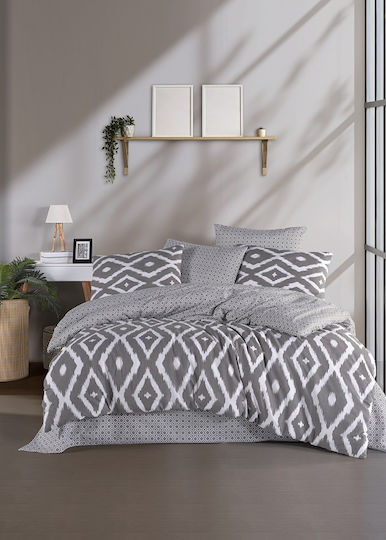 Mc Decor Ethnic Σετ Σεντόνια Υπέρδιπλα 240x260εκ. Ethnic (4τμχ)
