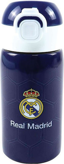Back Me Up Real Madrid Ανοξείδωτο Παιδικό Παγούρι Ποδόσφαιρο Γκρι 500ml