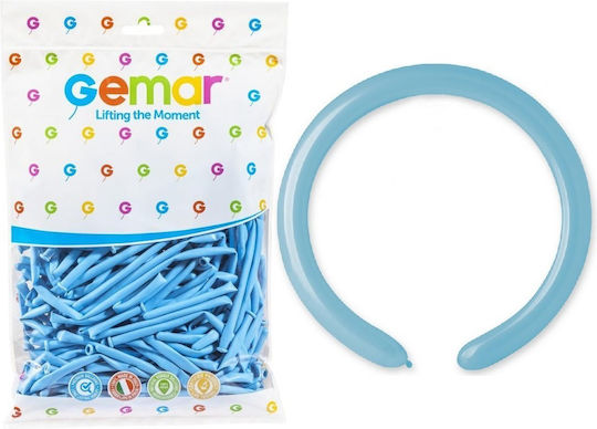 Zusammensetzung mit 100 Luftballons Baby-Geburt Blau 140cm