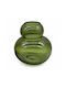 Decorative Glass Vase Green 11x12xH12cm