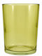 Kerzenhalter Glas in Gelber Farbe 10x12,5cm
