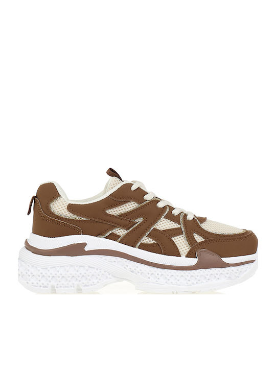 Tsoukalas Γυναικεία Sneakers Καφέ
