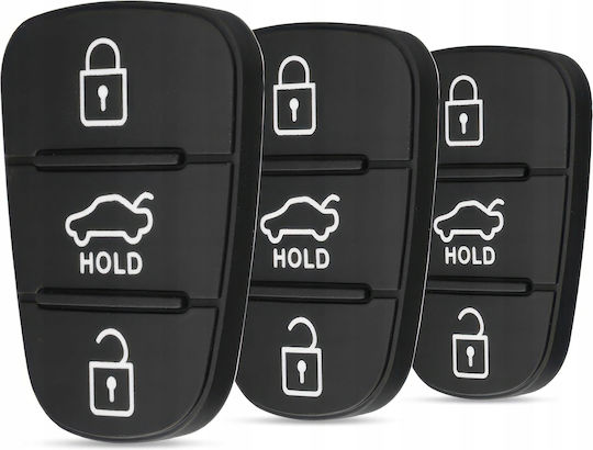 3x Knopfschaft Gummi Hyundai Kia Autoschlüsselhüllen Greatstore