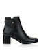 Damen Stiefeletten mit Mittelhohem Absatz Schwarz