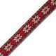 Vostex Blumenstoffband Rot Creme Schwarz Fuchsia Grün Bordeaux Rosa 2cm Meter