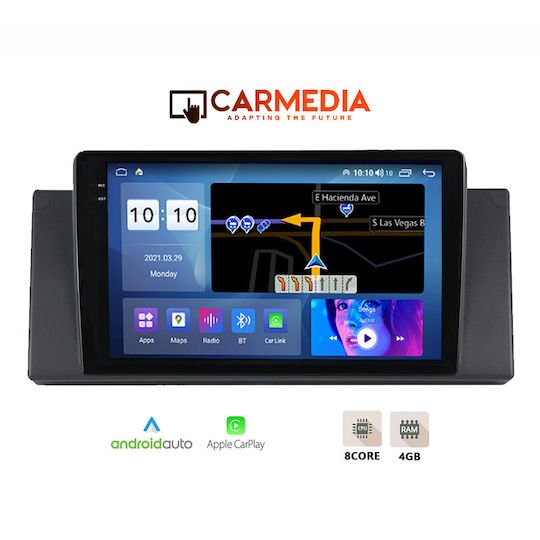 Carmedia Cm409pro Tablet 9'' Oem Bmw Series 5 E39 1997-2005 X5 E53 1999-2006