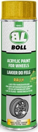 Aerosol Acrilic 500ml Auriu Metalic Pentru Jantele Mașinii Boll