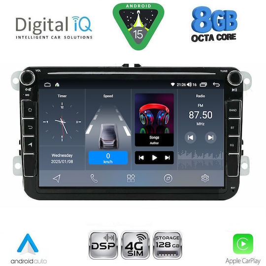 Digital IQ BLM 579_CPA 8" Мултимедиен Дек Фабричен VW – Skoda – Seat Група Модел 2004-2018