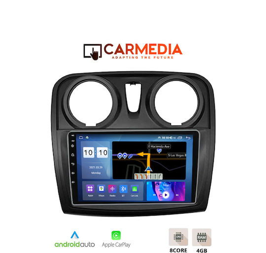 Carmedia Cm409pro Таблет 9'' Фабричен Dacia Logan-Sandero 2012-2019