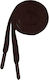 Lace 1.4m Braid 0.9cm 4601 09 18 Dark Brown + Plastic Dark Brown End 22*5mm