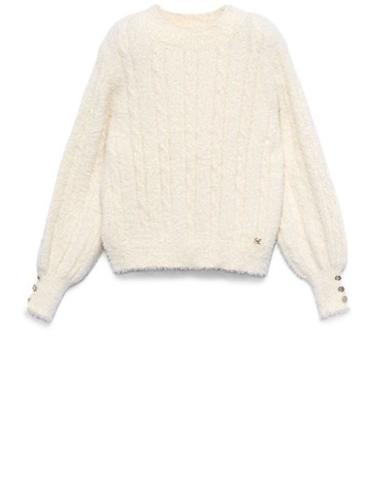 Abel & Lula Kids Long-sleeved Sweater Beige