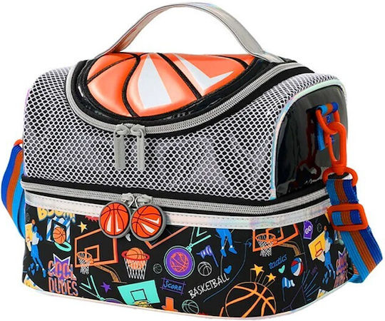 Basketball School Insulated Kids' Lunch Handbag 17x17.5x26.5cm