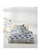 Kentia Set Single Cotton Sheets Lukas 160x270cm 3 Pieces