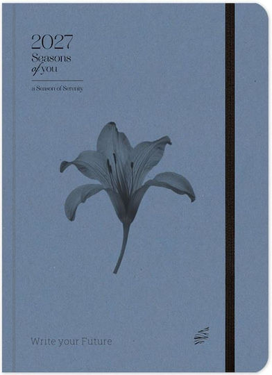 adBook Season Of You Дневен дневник B6 2027 Син 12x17εκ.