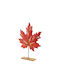 Tabletop Decor Maple Leaf Base Red 39x27x5.5cm 157.004.0138.07