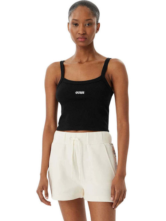 Guess Damen Bluse Ärmellos Schwarze