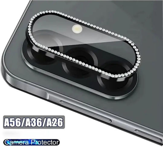 Oem Τζαμάκι Κάμερας Strass Samsung Galaxy A26 5g Ασημί
