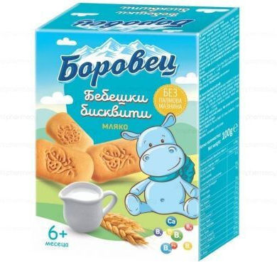 Borovets Baby Milk Biscuits 6+ Months 100gr για 6+ μηνών