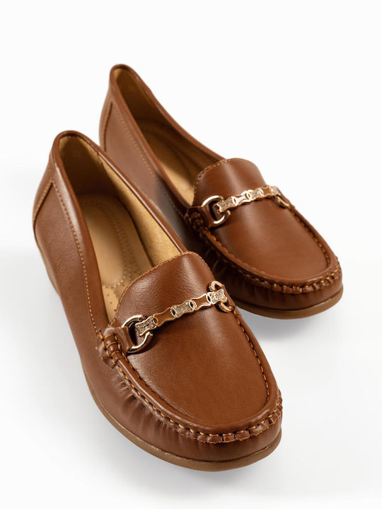 The Shoemart Women's Loafers In Tabac Brown Colour