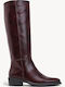 Bordüre Damenstiefel Reiten Hoher Schaft Niedrige Basis