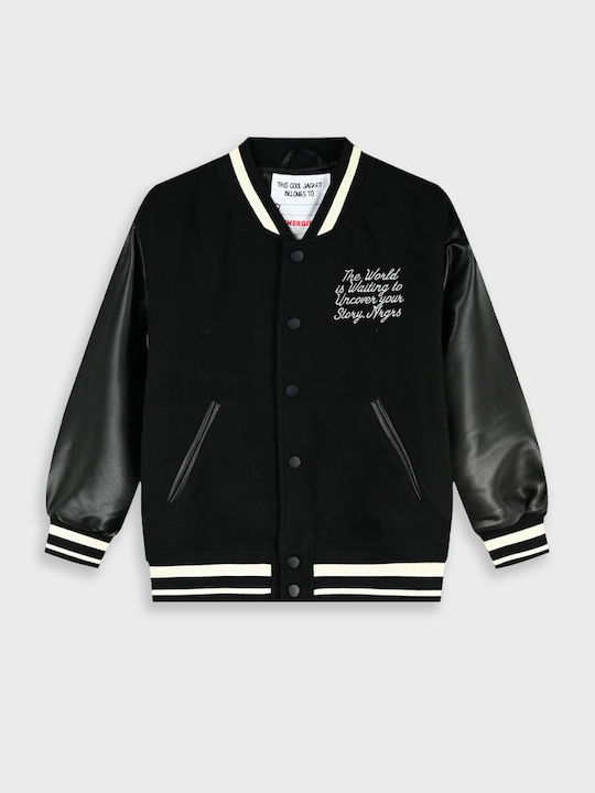 Kids Bomber Short Black