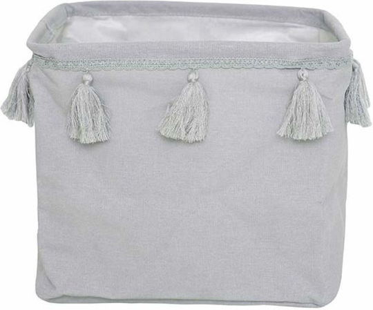 Jabadabado Coș de Depozitare pentru Copii din Țesătură Gri 28x24cm