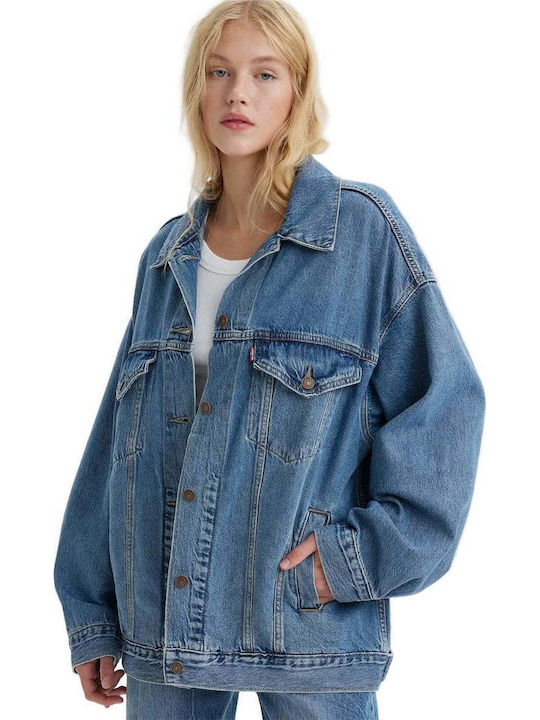Levi's Trucker Lang Damen Jean Jacke Med Indigo...