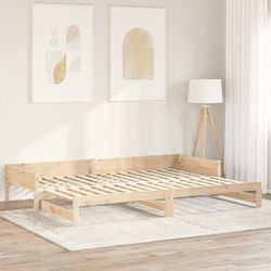 Ergonomic Bed Frame 840056 for Single Mattress 90x6cm