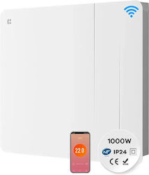 Ciarra Panou Radiante Cu Infraroșu De Perete Ceramic 1000W Alb 55x45cm