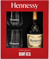 Hennessy Vs Cognac +gb 2 Glasses 700ml