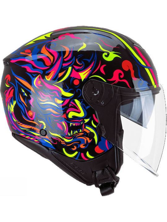 CGM 126S IPE Demon Каска за мотор Джет ECE 22.06 1050гр