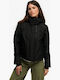 Damen Sweatshirt mit Kapuze Schwarz