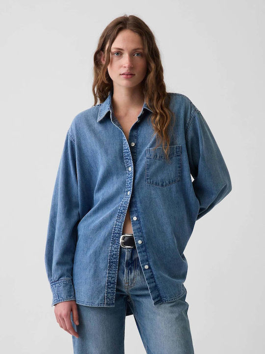 GAP Дамска Риза Medium Wash