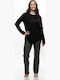 Galaxy Winter Women's Pyjamas Set Cotton Black