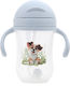 Kiokids Образователно Биберонче От Силикон С Дръжки Светлосиньо За 6m+ 300ml