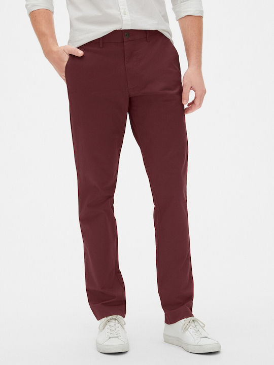 GAP Khakis Herrenhosen Slim Fit Pinot Noir Rote