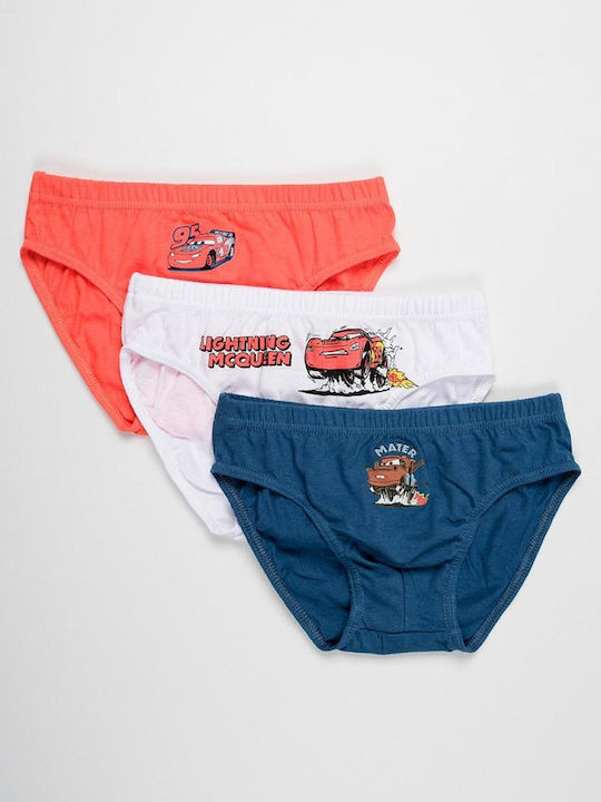 Superheroes Kids Set With Panties 3 Pieces Blue-White-Orange