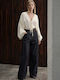 Damen Jeans Hosen in Breit Bein Stil