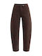 Celestino Damen Jeans Barrel Hochgebirge Loose Passform Braun