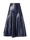 Midi Damenrock Blau