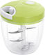 Cheffinger Multifunction Manual Chopper Stainless Steel Blades 900 Ml Bowl Green
