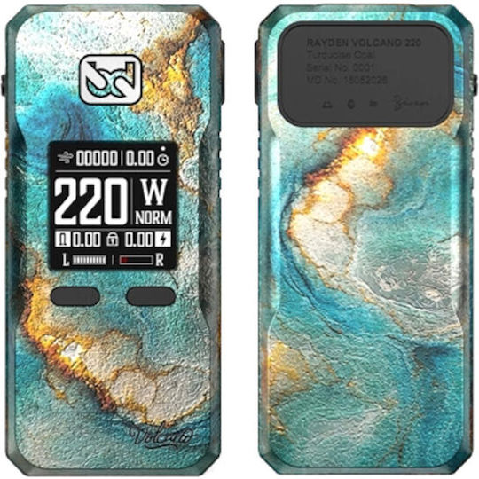 BD Vape Rayden 220 Volcano Box Mod Turquoise Opal at-3300