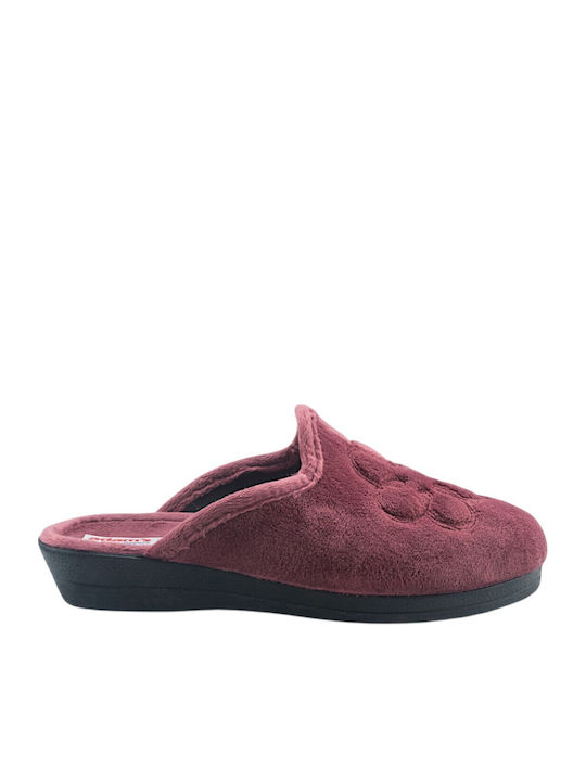 Adam's Shoes Adam's Damen Hausschuhe Burgundisch