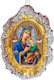 Small Wall Icon Flowers 26x18cm Handmade