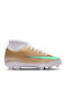 Mercurial FG/MG Детски футболни обувки с Бутони Зелени