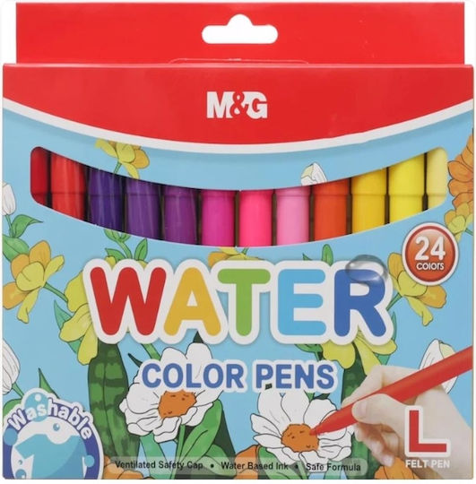 M&G Wasserzeichnungsstifte Dicke Waschbar Set 24 Farben