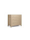 Baby Dresser with 3 Drawers Beige 90x52.8x95cm