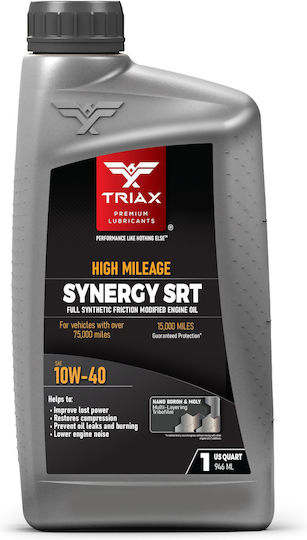 Ulei de motor full sintetic Triax Synergy SRT High Mileage 10W-40 API SP 946 ml