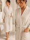 Blanc de Blanc Halat de baie Linen Cotton 200gr/m²