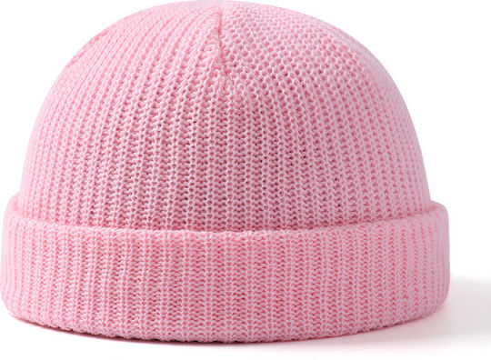 Beanie Unisex Strickmütze in Rosa Farbe